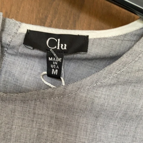 Clu blouse with ruffle sleeves 100% cotton top size M - Picture 7 of 16